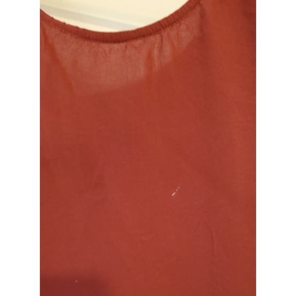 Red Flutter Sleeve Blouse - Picture 3 of 3